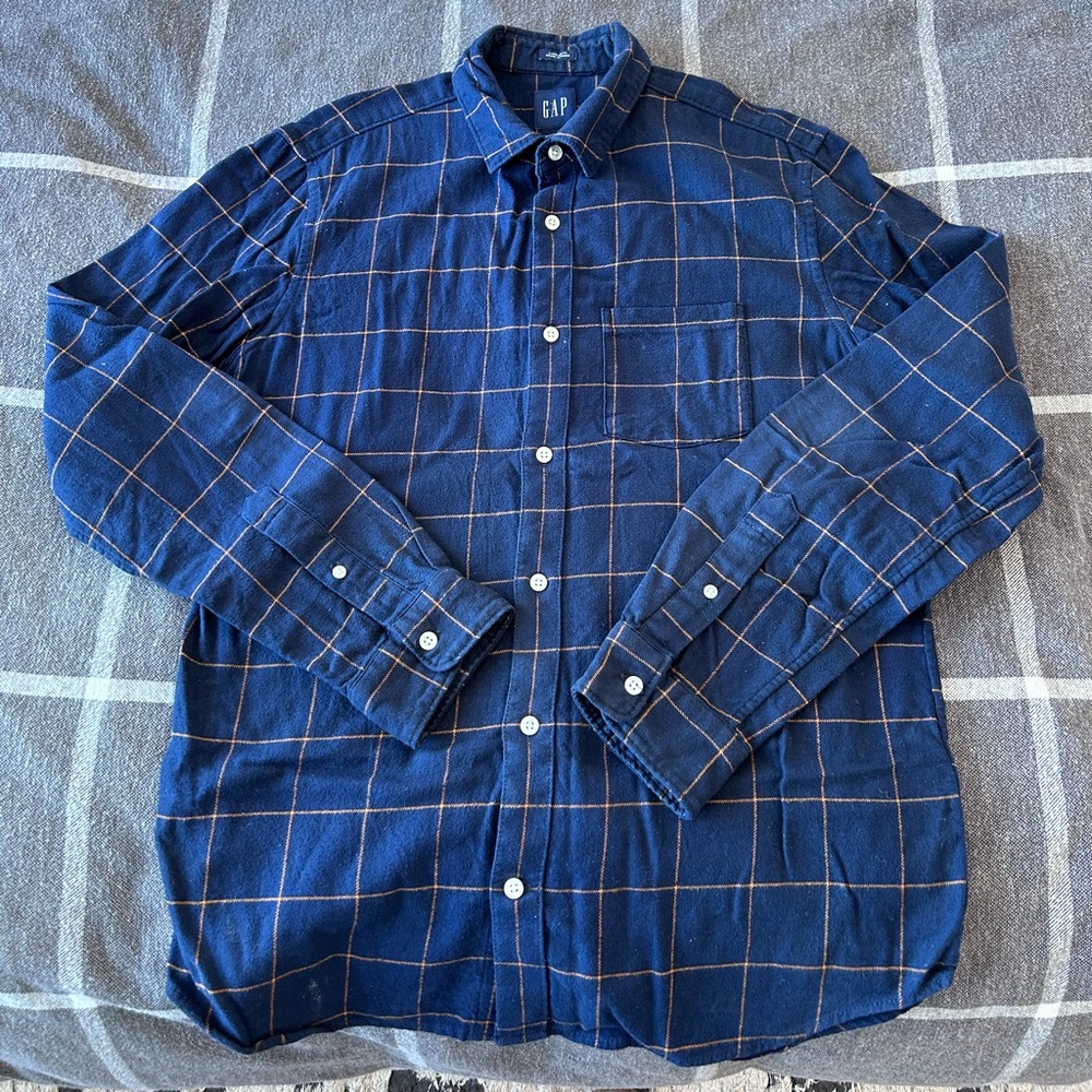 Gap organic cotton flannel button up
